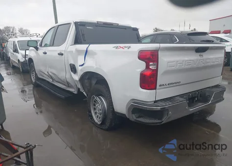 2025 Chevrolet Silverado 1500 4Wd Standard Bed Wt из США, поврежденный, VIN 1GCPKAEK6SZ253699